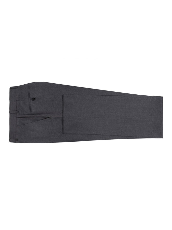 Raphael Men's Washable Flat Front Classic Fit Gray Dress Pants