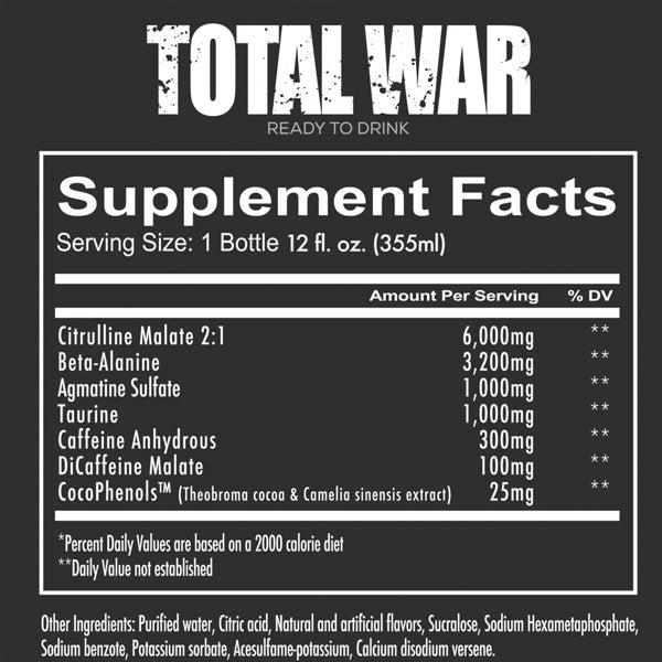 Redcon1 Total War RTD Preworkout 12pk