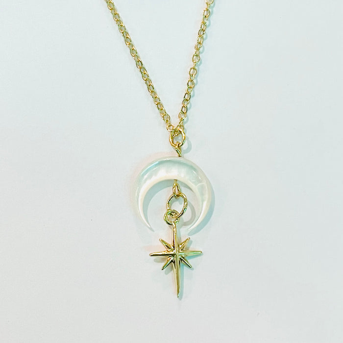 Revelry Jewelry - Pearly Celestial Necklace