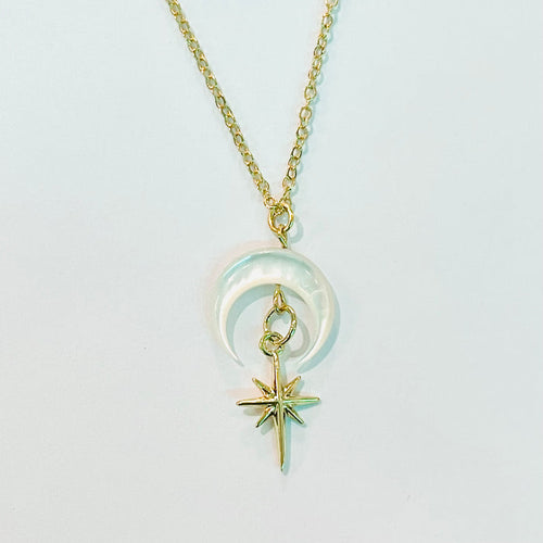 Revelry Jewelry - Pearly Celestial Necklace