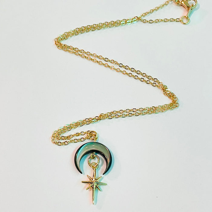 Revelry Jewelry - Pearly Celestial Necklace