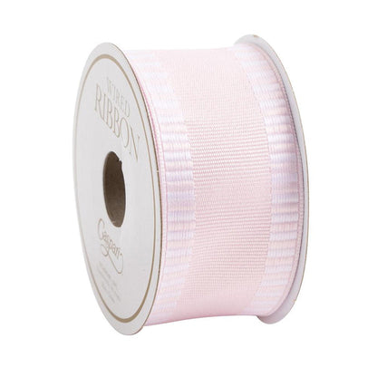 Ribbon Light Pink With Striped Border