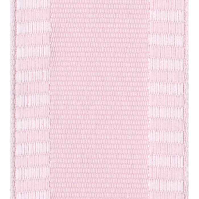 Ribbon Light Pink With Striped Border