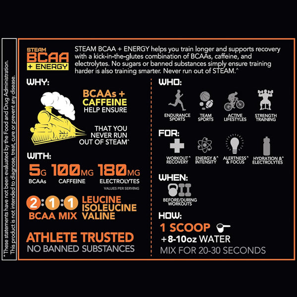 Rival Nutrition Steam BCAA + Energy 30 Servings