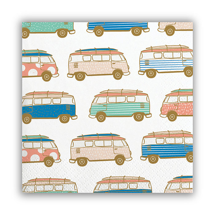 Road Trip Vw Bus Beverage Napkin