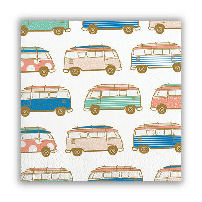 Road Trip Vw Bus Beverage Napkin