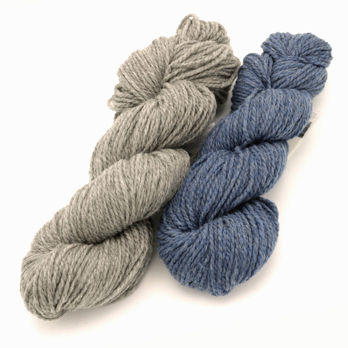XS/S / Blue Sky Fibers - Woolstok / Storm Cloud & October Sky