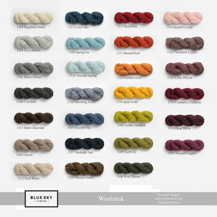 XS/S / Blue Sky Fibers - Woolstok / PRE-ORDER any 2 colors