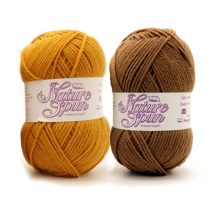XS/S / Brown Sheep Co - NatureSpun Worsted / Sunburst Gold & Latte