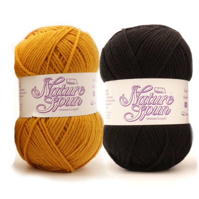 XS/S / Brown Sheep Co - NatureSpun Worsted / Sunburst Gold & Pepper