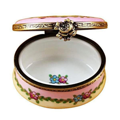 Mazeltov Oval Porcelain Limoges religion spiritual French Trinket Box