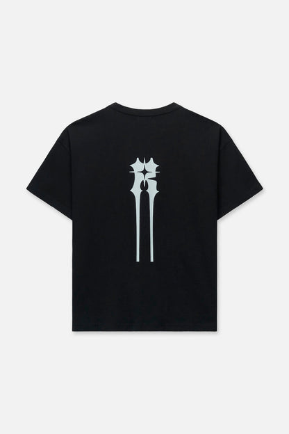 RTA Bastien Pocket Tee - Black Spiked R