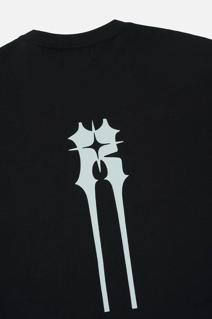 RTA Bastien Pocket Tee - Black Spiked R