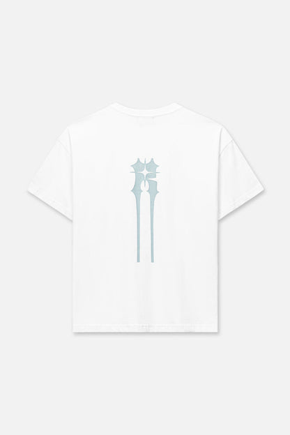 RTA Bastien Pocket Tee - White Spiked R