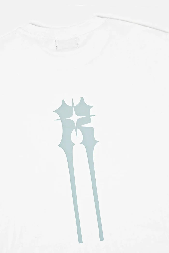 RTA Bastien Pocket Tee - White Spiked R