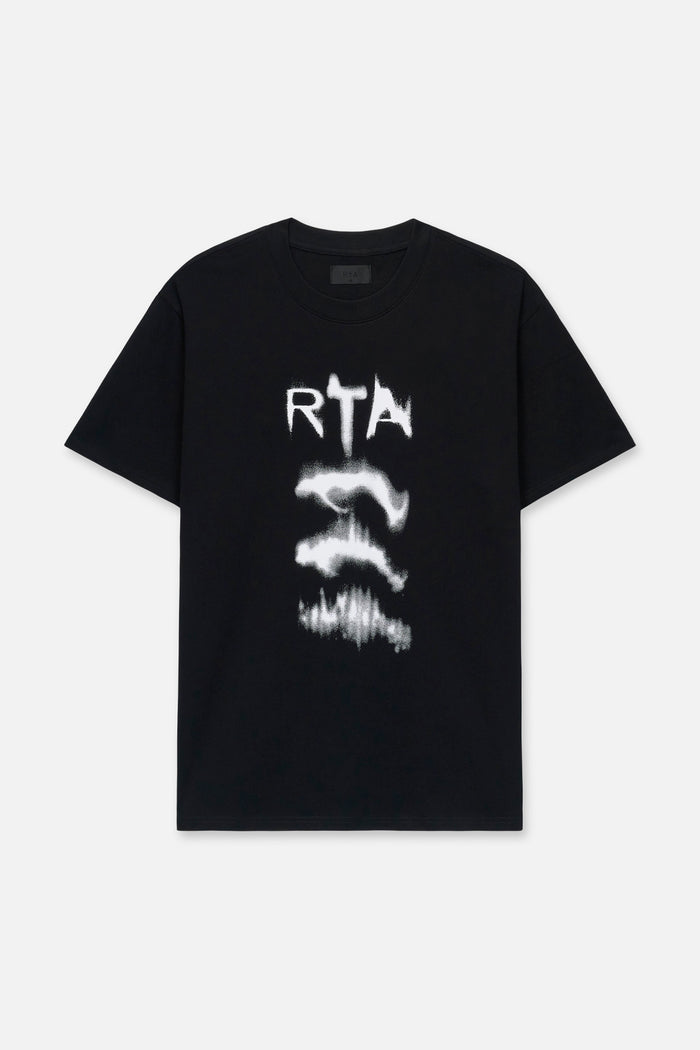 RTA Colin Oversized Short Sleeve Tee - Black Ascending