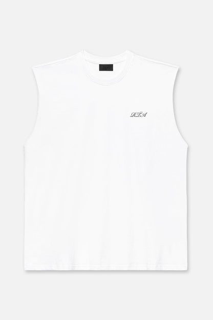 RTA Terry Muscle Tee - White Poppy