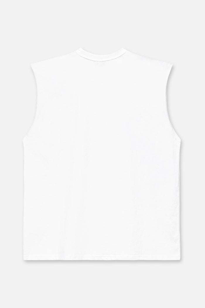 RTA Terry Muscle Tee - White Poppy