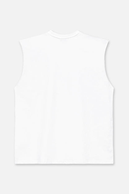 RTA Terry Muscle Tee - White Poppy