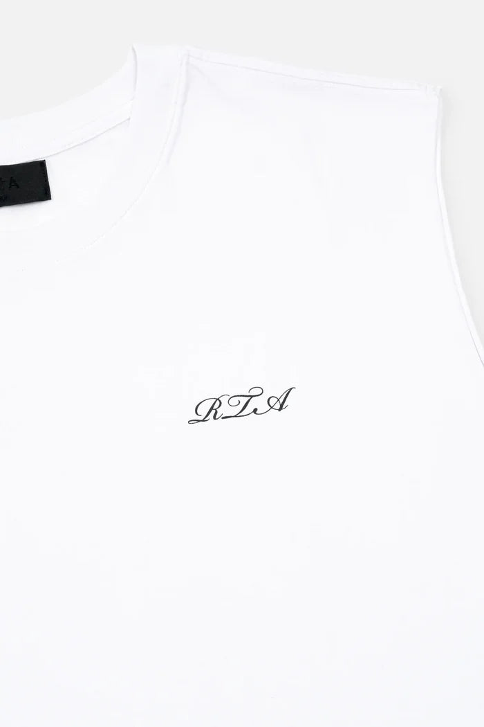 RTA Terry Muscle Tee - White Poppy