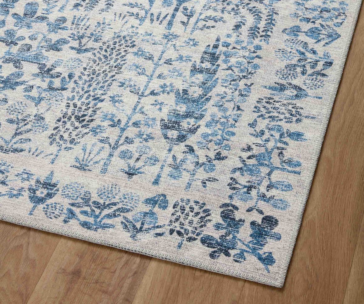 Maison Grove Power Loomed Rug - Blue