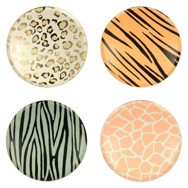 Safari Animal Print Large Plates