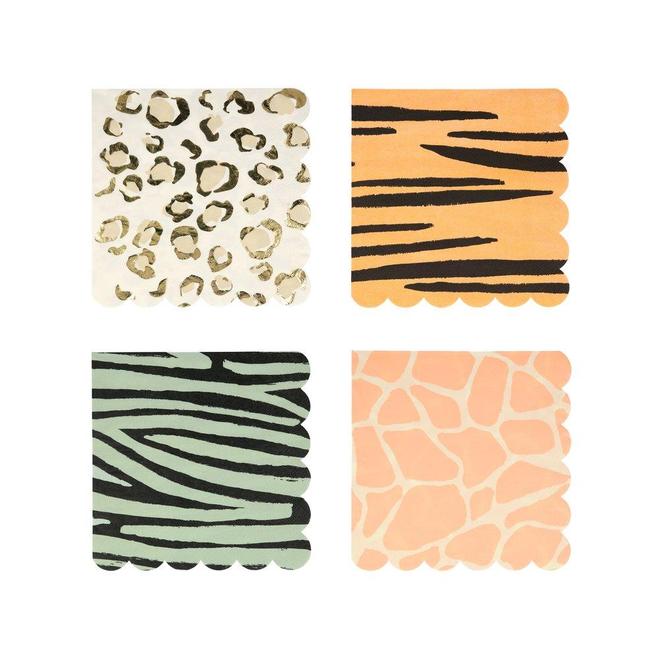 Safari Animal Print Luncheon Napkins