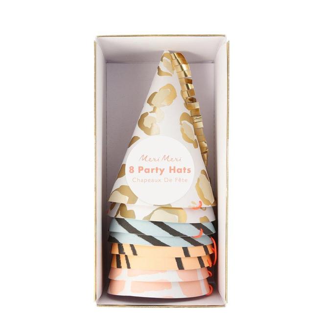 Safari Animal Print Party Hats