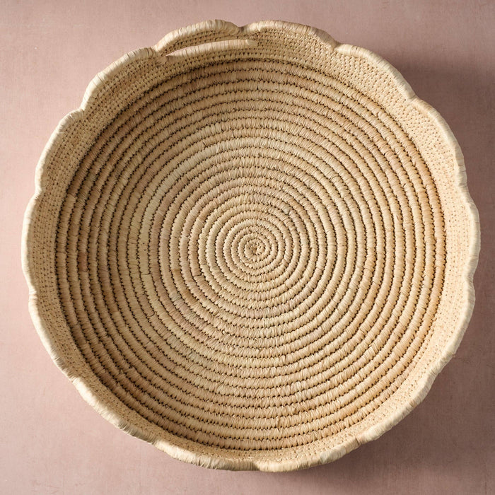 Seba Scalloped Palm Leaf Tray (*Local Pickup/Local Delivery Only)