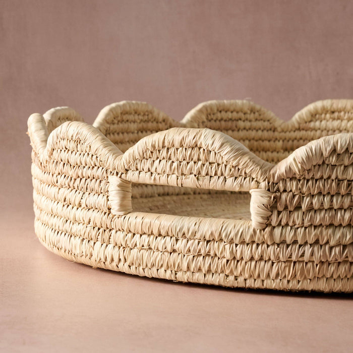 Seba Scalloped Palm Leaf Tray (*Local Pickup/Local Delivery Only)