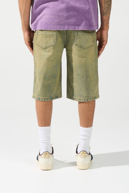 Serenede - CITRINE Denim Shorts Yellow