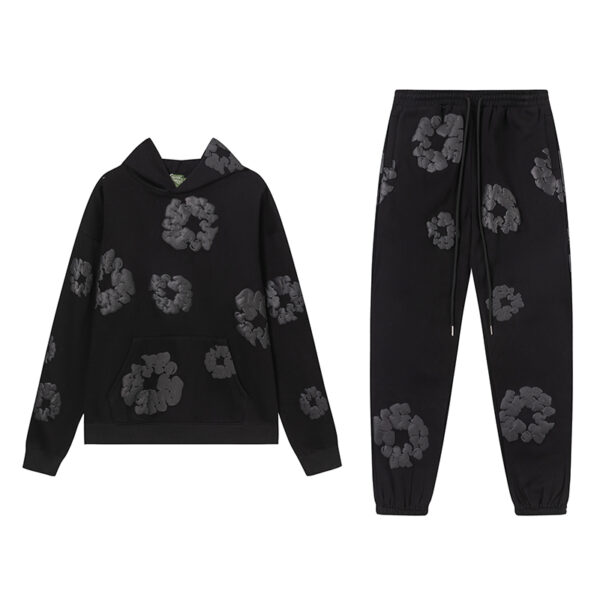 Set Denim Tears Black con Flores Black