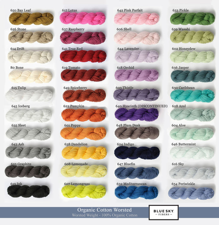XS/S / Blue Sky Fibers - Organic Cotton / PRE-ORDER any 1 color