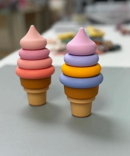 Silicone Stacking Ice Cream Teether