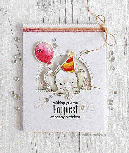 Sketched Elephants Clear Stamps