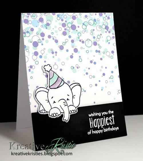 Sketched Elephants Clear Stamps