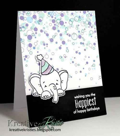 Sketched Elephants Clear Stamps