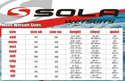Sola Fusion Men's 3/2mm Shorty Wetsuit - Blue/ Black/ Grey - A1721
