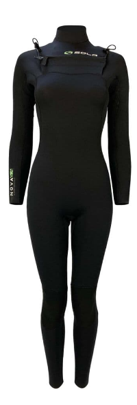 Sola Nova Women's 5/4mm GBS Front Zip Full Wetsuit with quick-dry thermal lining and anatomical fit