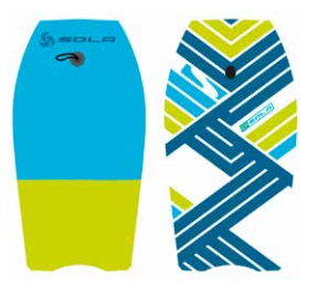 Sola REVOLVER Body Board - Blue/Lime 2022