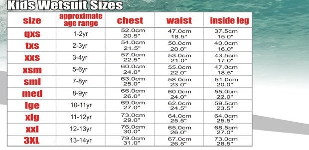 Sola Storm Kids 3/2mm Full Wetsuit - Blue/Tie Dye - A1713