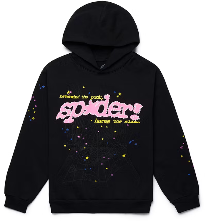Sp5der P*NK V2 Hoodie "Black"