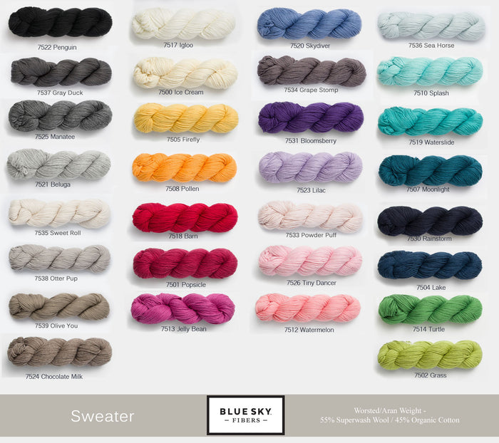 XS/S / Blue Sky Fibers - Sweater / PRE-ORDER any 1 color