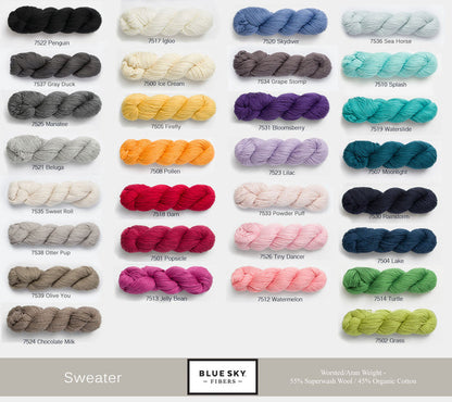XS/S / Blue Sky Fibers - Sweater / PRE-ORDER any 1 color