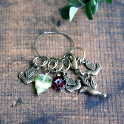 Springtime Bird Stitch Markers