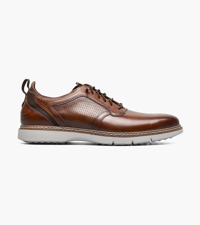 Stacy Adams Sync Mens Cognac Elastic Lace-up Casual Shoes - The Suit Depot