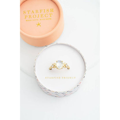 Starlight Moonstone Ring