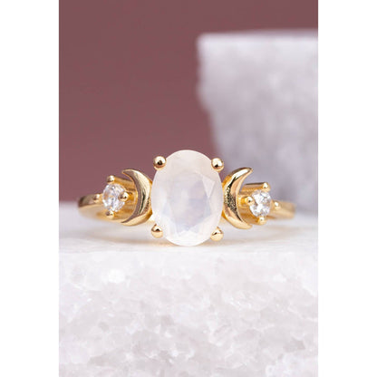 Starlight Moonstone Ring