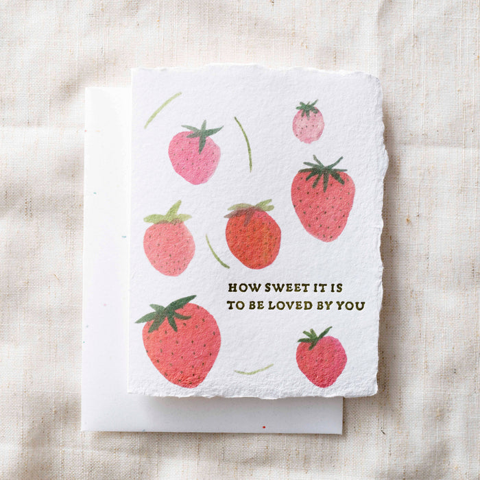 Strawberry Love- Greeting Card