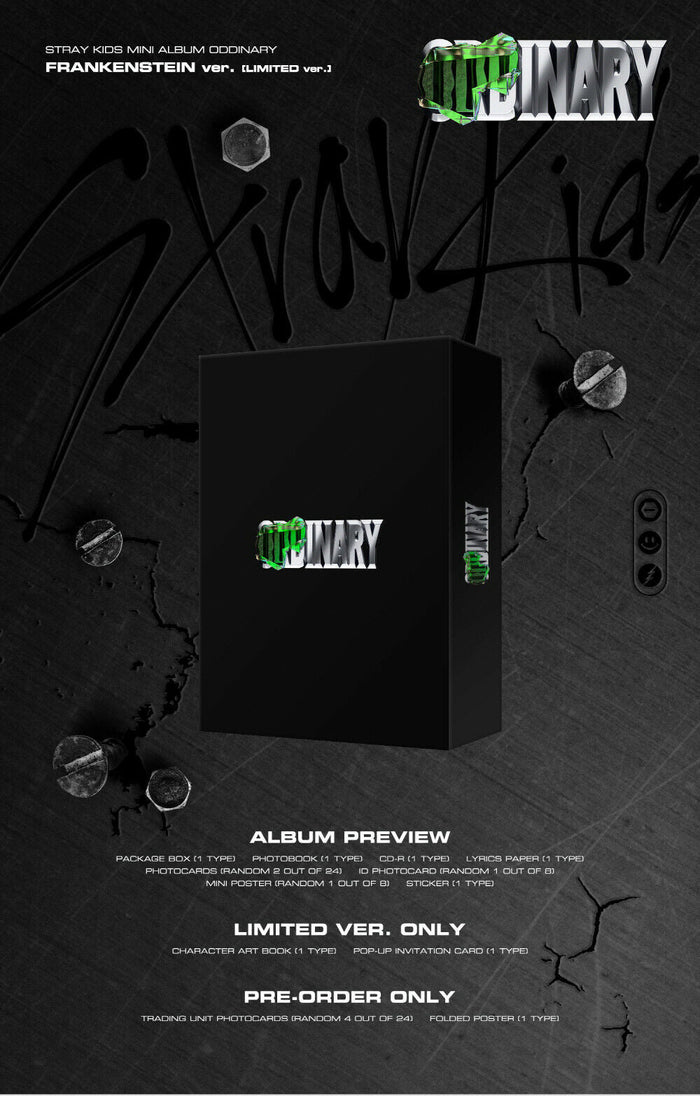 STRAY KIDS - ODDINARY [ FRANKENSTEIN LIMITED Version ] + P.O Benefit